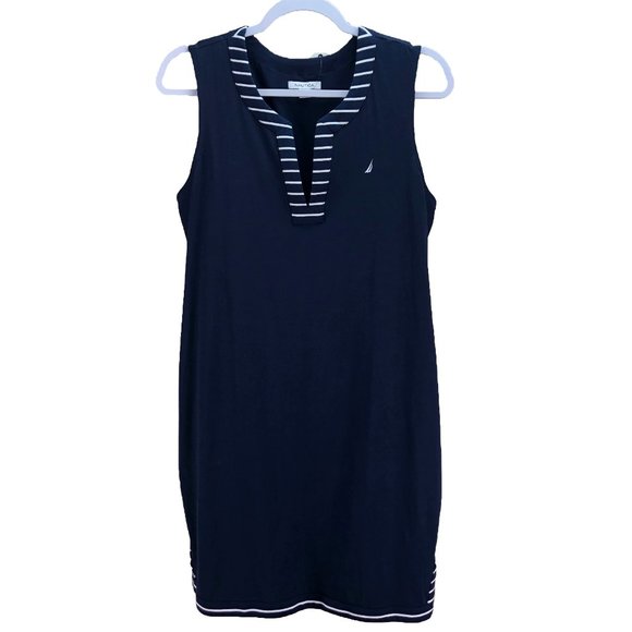 Nautica Dresses & Skirts - NAUTICA / NEW! Navy & white sleeveless dress